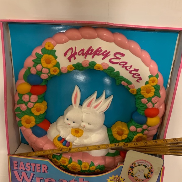 RARE find! Vintage Empire Easter Bunny Wreath🐇still in box! - Picture 4 of 7